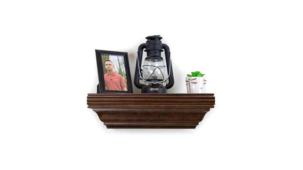 Tactical Walls 812 Top Locking Shelf w/ Rope Trim Gun Safe, Dutch Walnut, 0812TLDWRSMN52