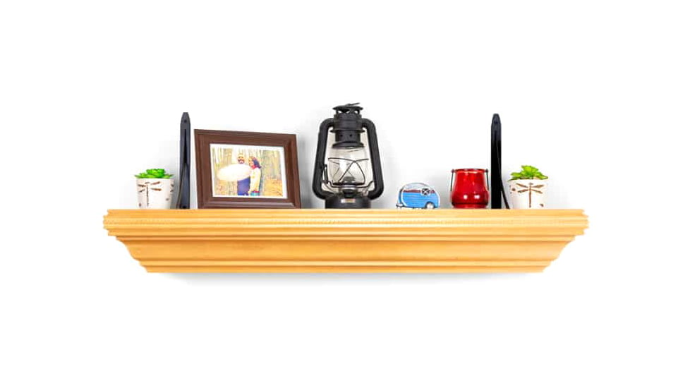 Tactical Walls 825 Top Locking Shelf w/ Rope Trim, Standard Foam, Early American, 0825TLEARSMPLN52