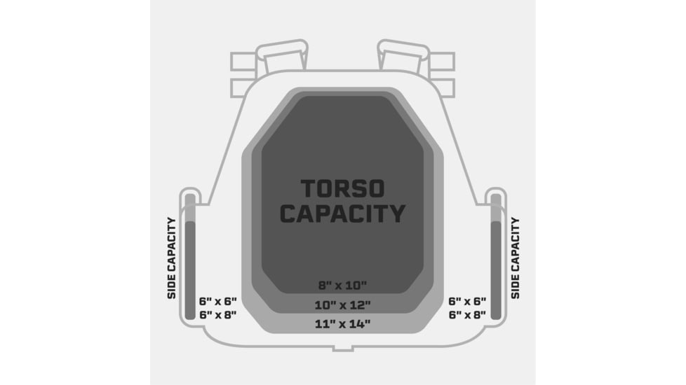 Tacticon Armament BattleVest Plate Carrier, Black, BV-REG-BK