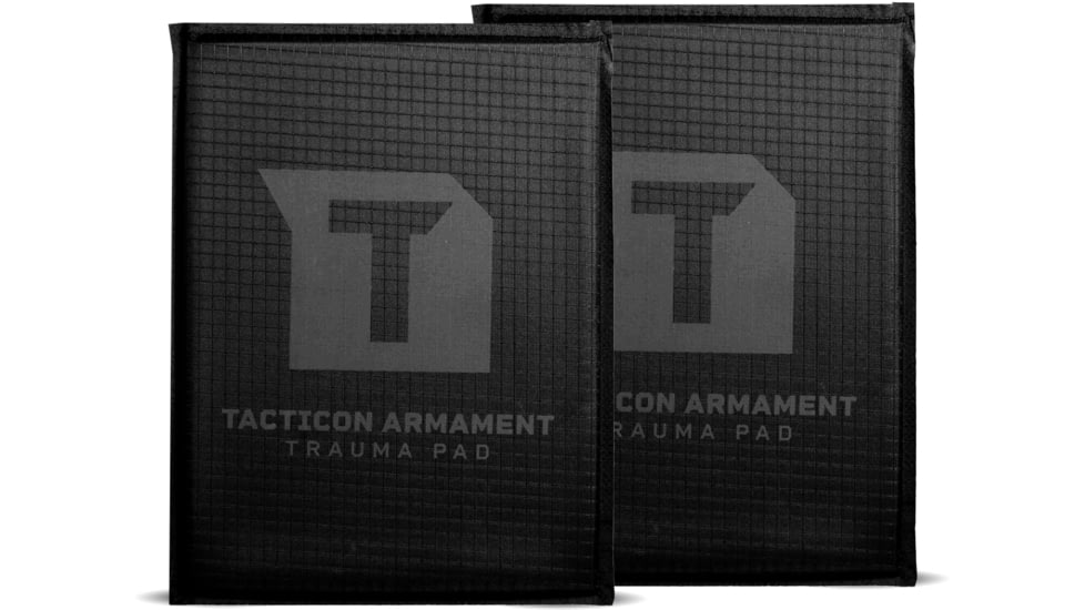 Tacticon Armament Side Plate Body Armor Trauma Pad, 6x8in, Black, TP-6X8-SIDE