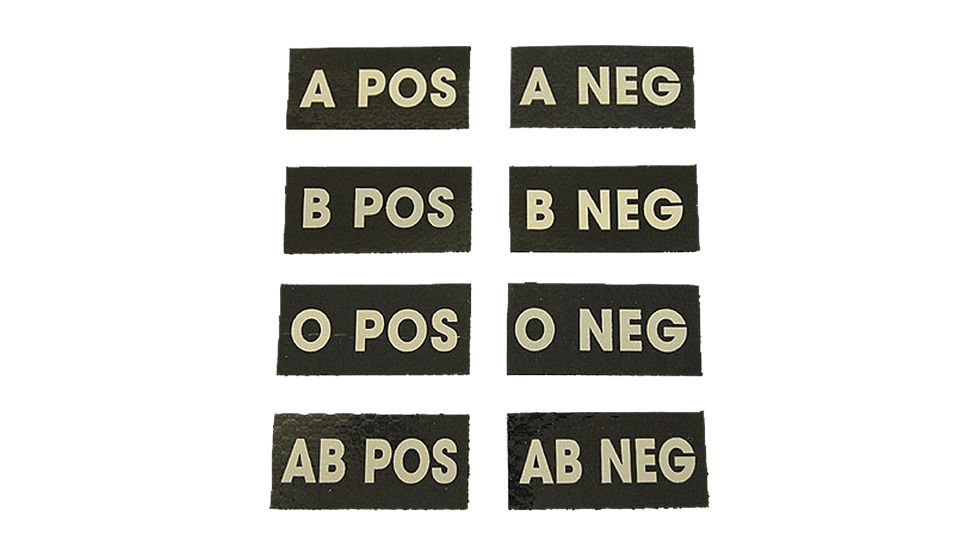 TAG IR Blood Type Patch