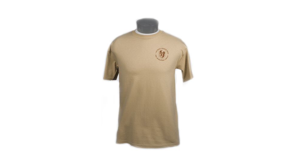 Tactical Assault Gear TAG Logo Tee Shirt Tan - Front