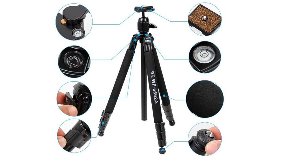 Longshot by Target Vision Large Tripod, Black, TV-AT102