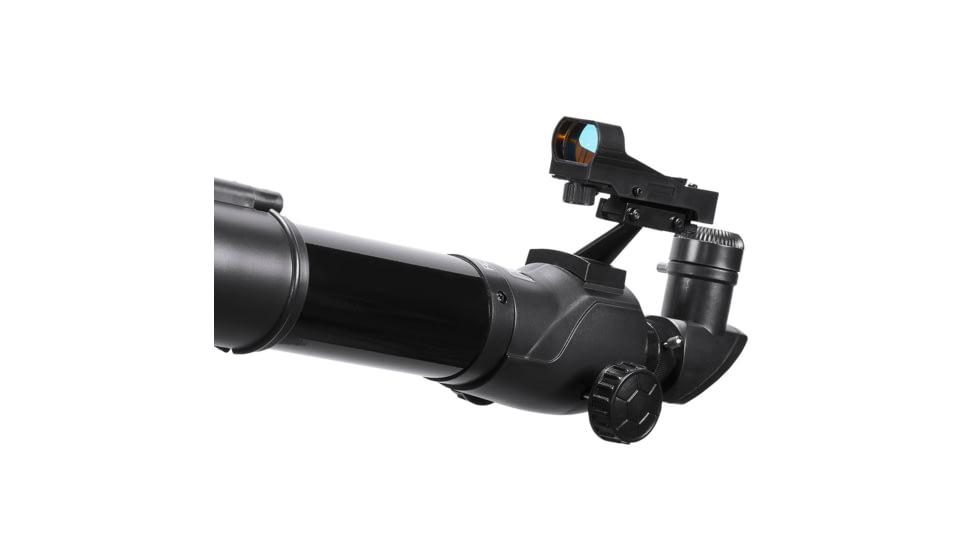 Tasco 60x700mm SpaceStation Refractor AZ Red Dot Finderscope, Black, 49060700