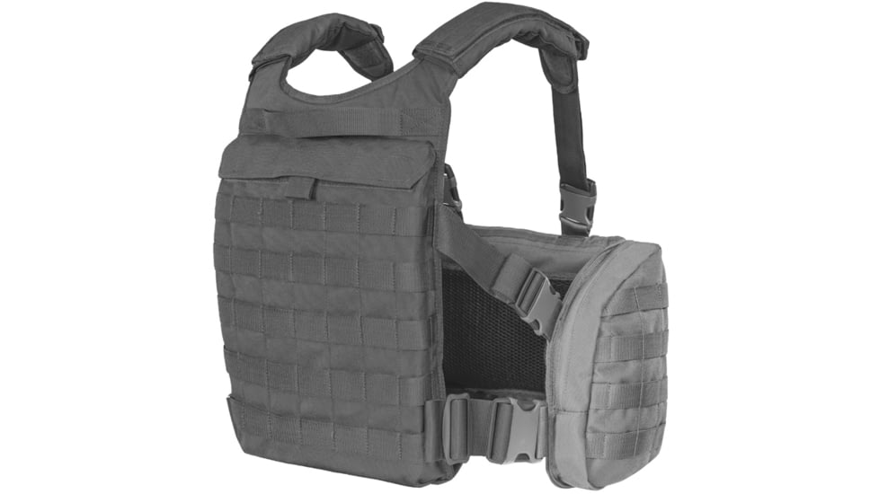 Tasmanian Tiger Trooper Back Plate Carrier, Black, TT-7789-040