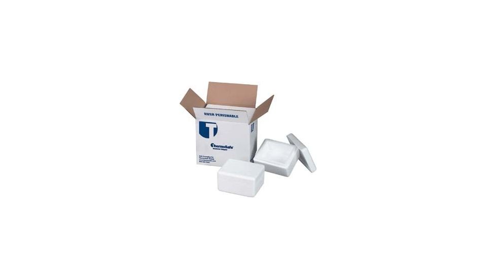 Tegrant Thermosafe ThermoSafe Thick and Thin Wall Insulated Shippers, Expanded Polystyrene, ThermoSafe Brands 676 Thin Wall, Assembled Foam Unit In Corrugated Carton