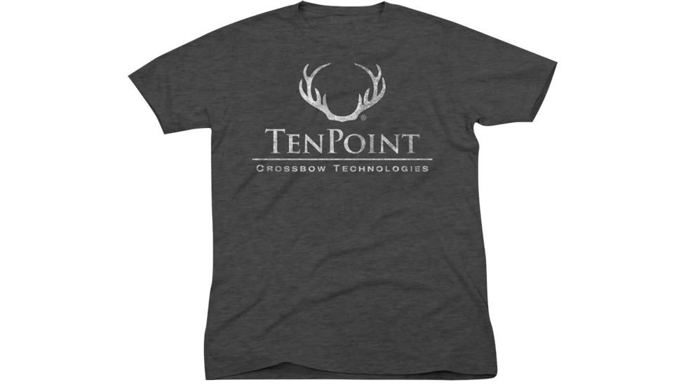 TenPoint Crossbow Technologies Logo Tee - Charcoal, Large HCA-66015-L