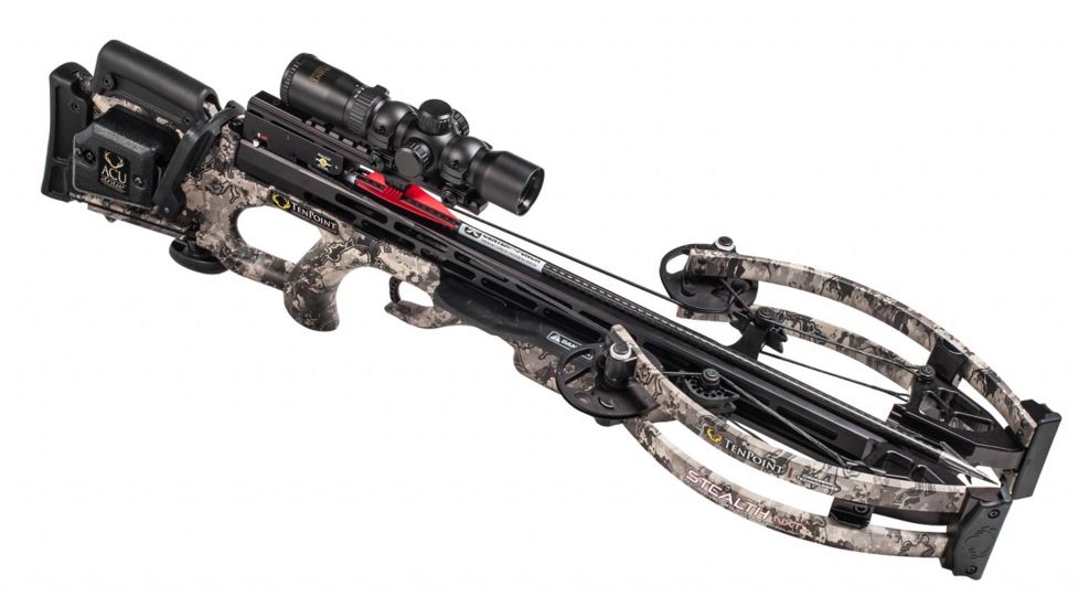 TenPoint Crossbow Technologies Stealth NXT Crossbow Package w/Rangemaster Pro Scope, ACUdraw, True Timber Viper, Medium, CB18019-3812