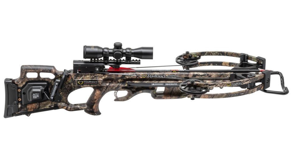 TenPoint Crossbow Technologies Turbo M1 Crossbow w/ ProView 2 Scope, ACUdraw 50 SLED, Mossy Oak Country, CB19020-5527