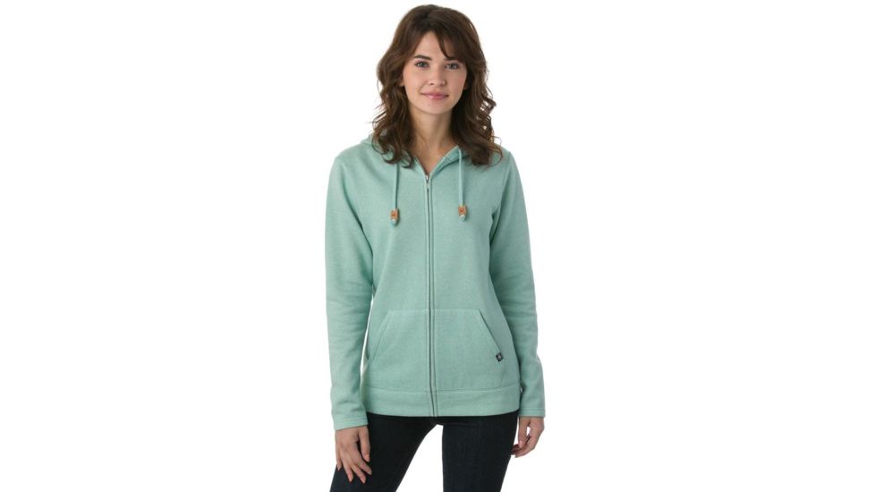 Tentree Alamere Fleece Zip Hoodie, Womens, Aquifer, XS SP18-WFALA-GRN-XS