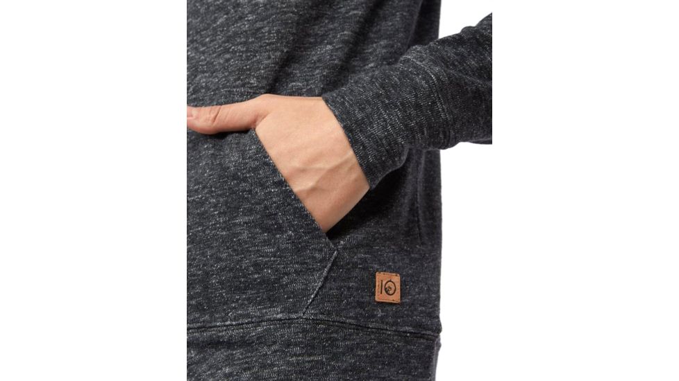 Tentree Arpen Raglan Hoodie, Womens, Meteorite, Extra Small, FA18-WLARP-BLK-XS