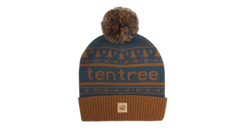Tentree Cabin Pom Beanie, Rubber Brown, One Size, TAU1574-0459-ONE