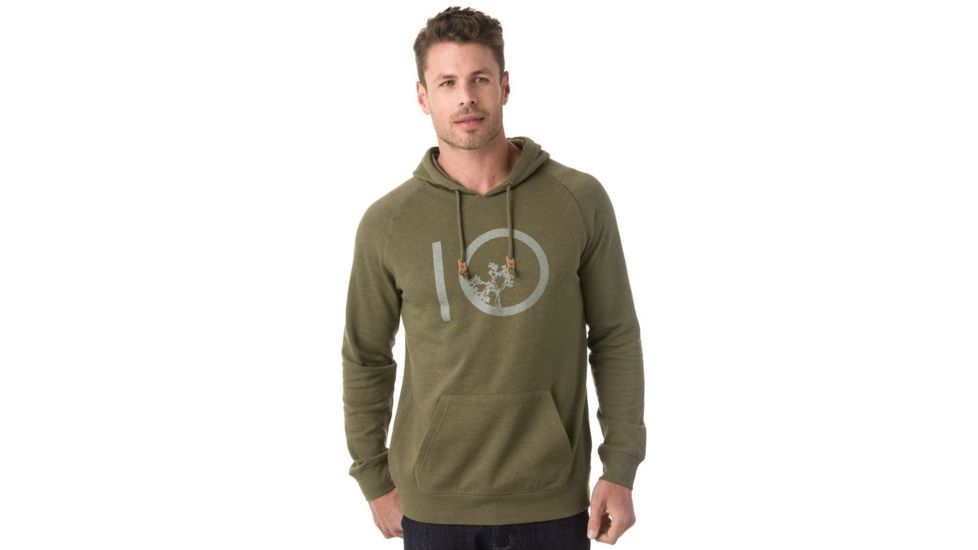Tentree Classic Ten Hoodie Fleece Hoodie, Mens, Olive Night, L SP18-MFVIN-GRN-L