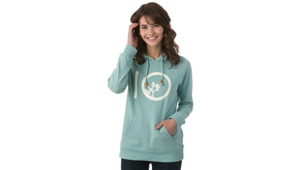 Tentree Classic Ten Hoodie Fleece Hoodie, Womens, Aquifer, XS SP18-WFVIN-GRN-XS