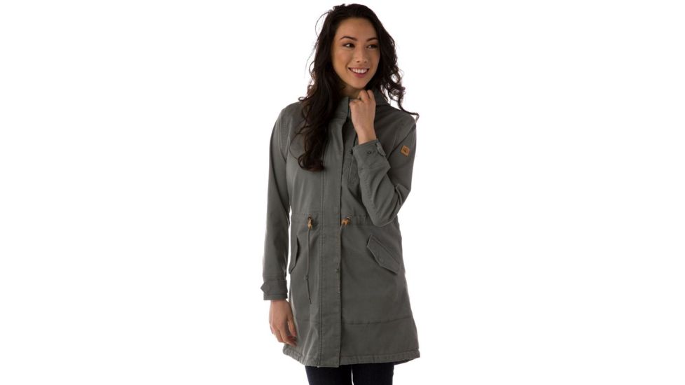 Tentree Jaguar Eco-Stretch Canvas Jacket, Womens, Castor Gray, XS SP18-WOJAG-GRN-XS