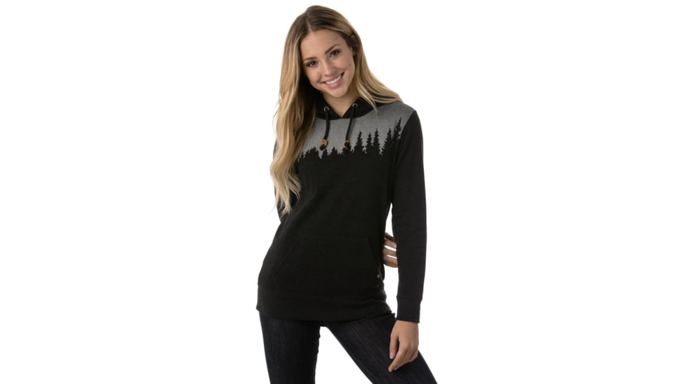 Tentree Juniper Fleece Hoodie, Womens, Phantom, L SP18-WFJUN-BLK-L