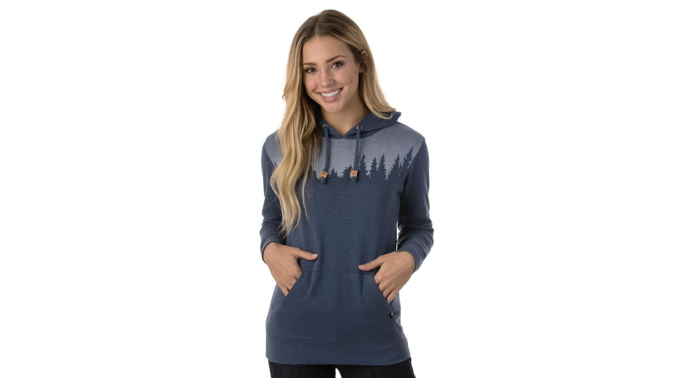Tentree Juniper Fleece Hoodie, Womens, Vintage Indigo, M SP18-WFJUN-BLU-M