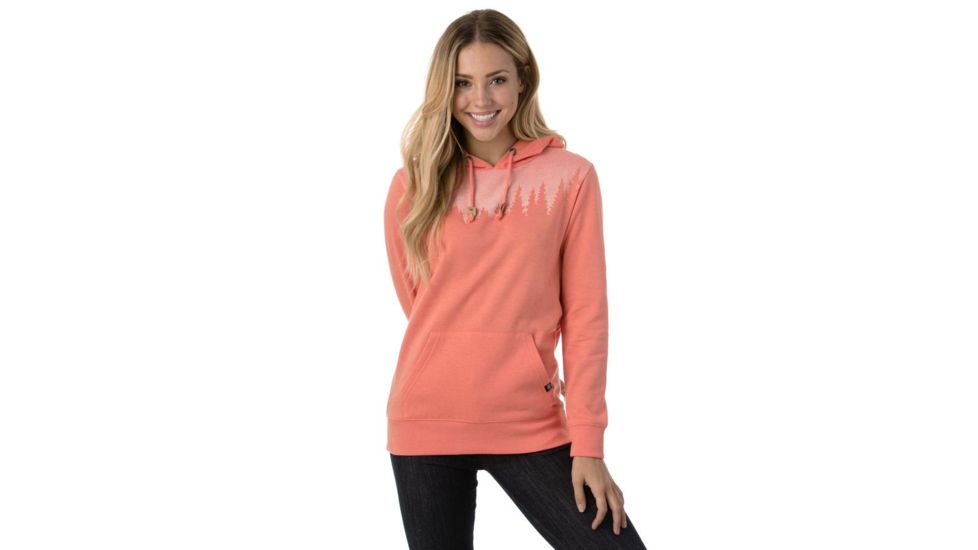 Tentree Juniper Fleece Hoodie, Womens, Burnt Coral, L SP18-WFJUN-PNK-L
