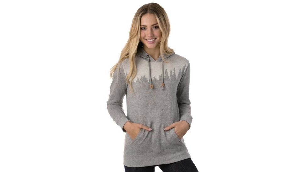 Tentree Juniper Fleese Hoodie, Womens, Lunar Rock, 2XL, FA18-WFJUN-GRY-XXL