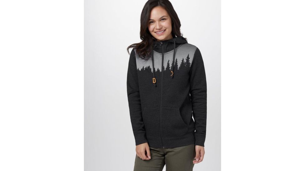 Tentree Juniper Zip Hoodie - Womens, Meteorite Black Heather, L, TCW1760-0451-L