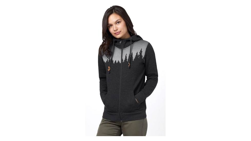 Tentree Juniper Zip Hoodie - Womens, Meteorite Black Heather, L, TCW1760-0451-L