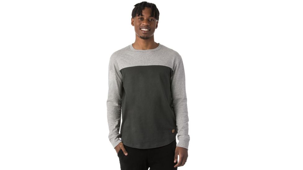 Tentree Moab Organic Long Sleeve, Mens, Phantom/Lunar Rock, S SP18-MLMOA-BLK-S