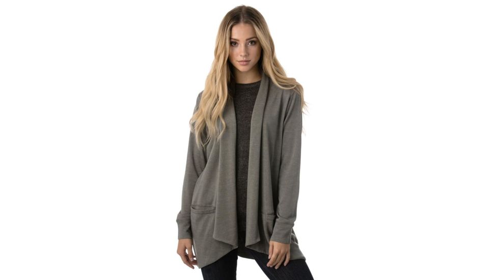 Tentree Moonglade French Terry Cardigan, Womens, Castor Gray, XS SP18-WFMOO-GRN-XS