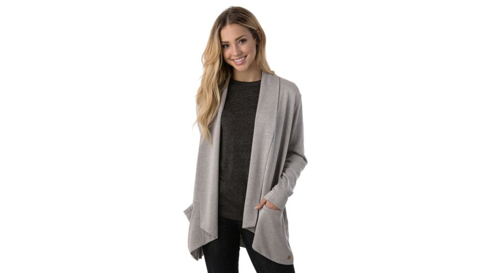 Tentree Moonglade French Terry Cardigan, Womens, Lunar Rock, S SP18-WFMOO-GRY-S