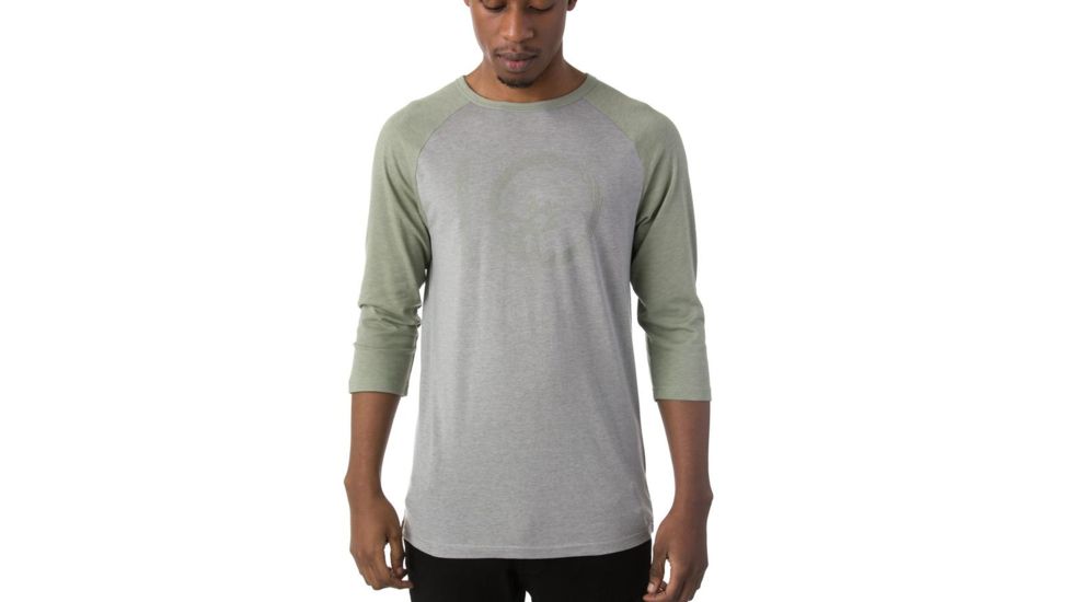 Tentree Planters Tri-blend 3.25 Sleeve, Mens, Lunar Rock/Seagrass, M SP18-MLPLA-GRY-M