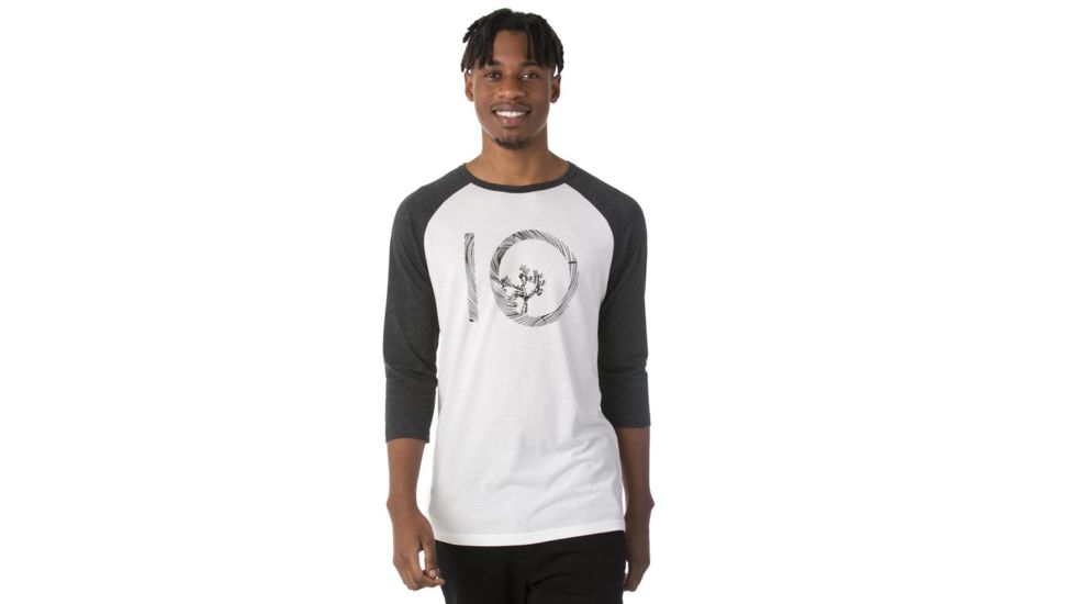 Tentree Planters Tri-blend 3.25 Sleeve, Mens, White/Phantom, XXL SP18-MLPLA-WHT-XXL