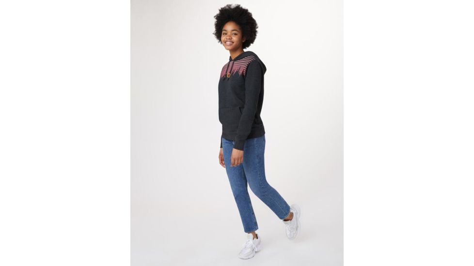 Tentree Sunset Juniper Hoodie - Womens, Meteorite Black Heather, L, TCW1783-0451-L