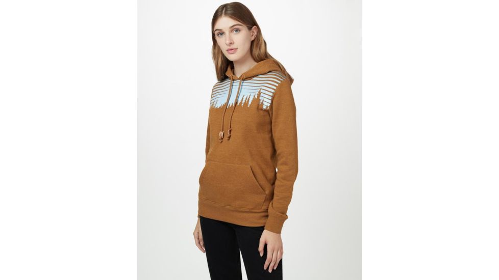 Tentree Sunset Juniper Hoodie - Womens, Rubber Brown Heather, S, TCW1783-0461-S