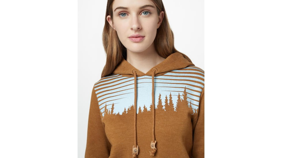 Tentree Sunset Juniper Hoodie - Womens, Rubber Brown Heather, S, TCW1783-0461-S