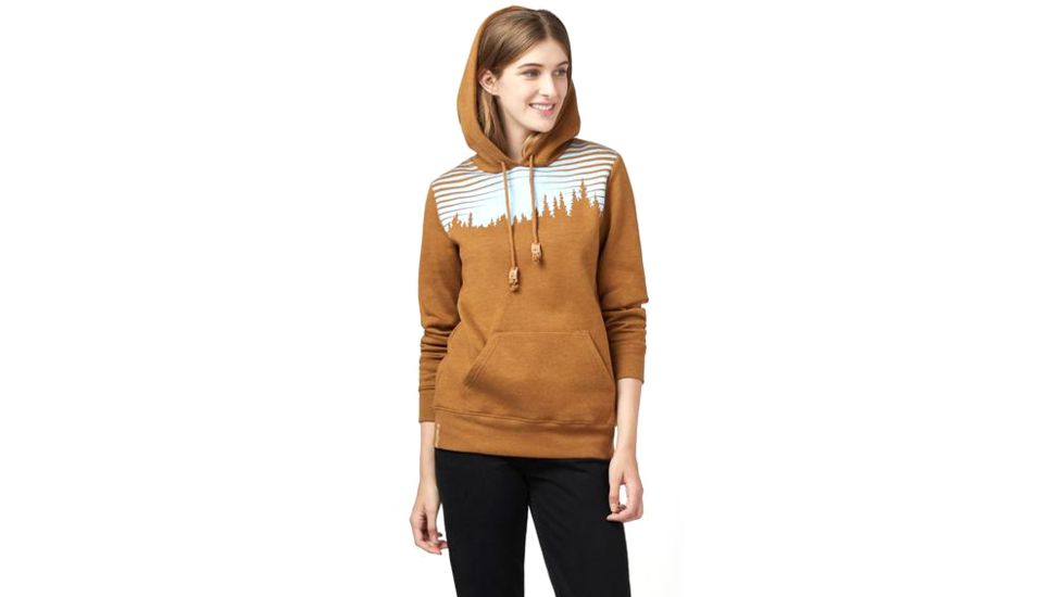 Tentree Sunset Juniper Hoodie - Womens, Rubber Brown Heather, S, TCW1783-0461-S