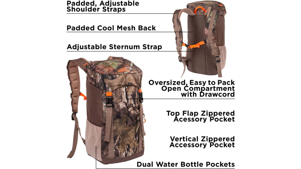 Terrain Canyon Backpack/Rucksack, Realtree EDGE Camo, 1596 Cubic ines, 19235