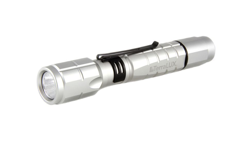 Lightstar 300 LED Flashlight - 300 lumens - Includes 2 x AA Batteries - Silver (TLF-3002AA-SV) Lightstar-TLF-3002AA-SV