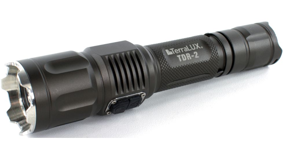 Lightstar Tactical TDR-2 Rechargable Flashlight, Stealth Grey TLF-TDR-2