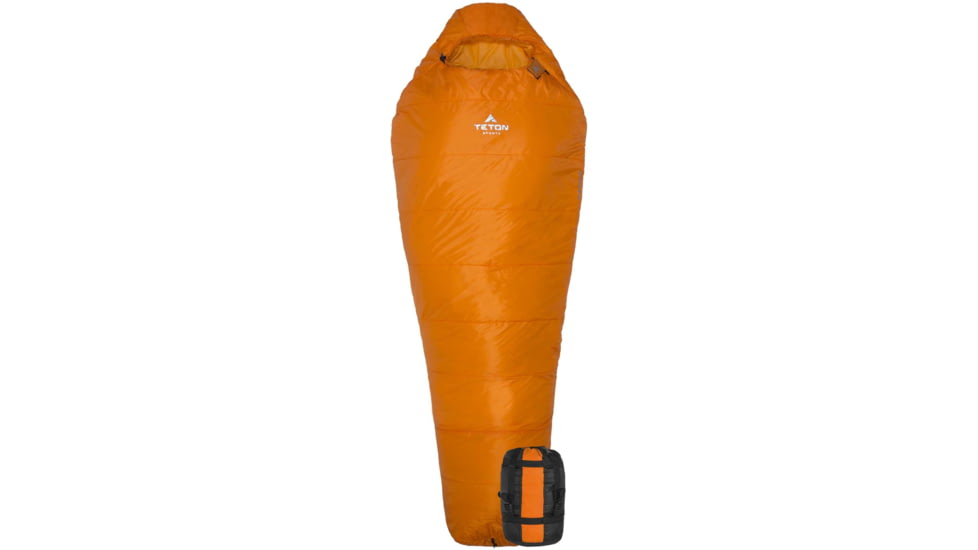 TETON Sports ALTOS-S 0 F Mummy Sleeping Bag, Orange, 1169