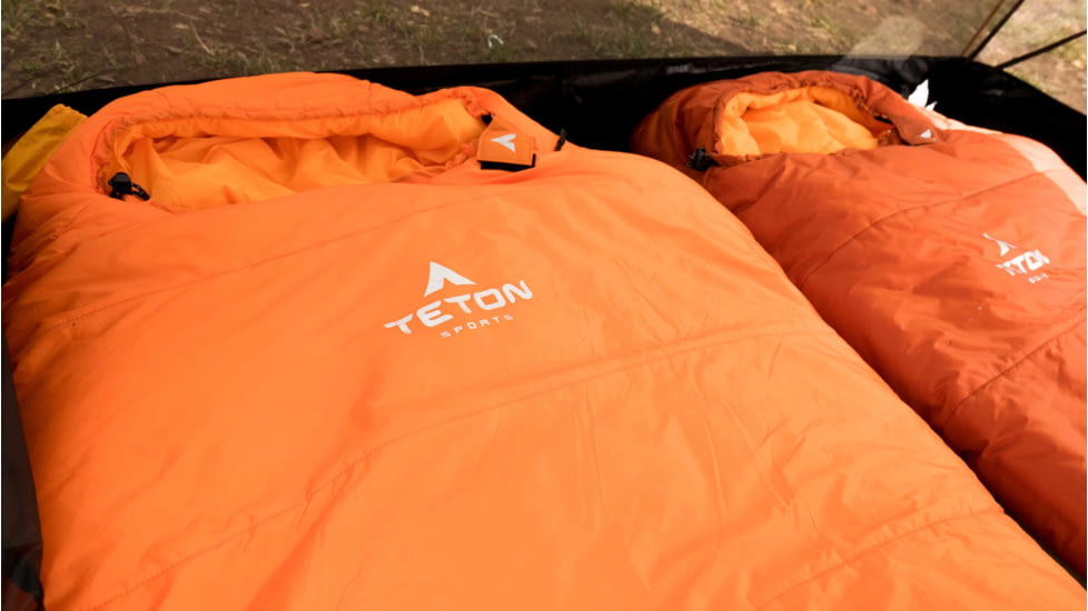 TETON Sports ALTOS-S 20 F Mummy Sleeping Bag, Burnt Orange, 1168