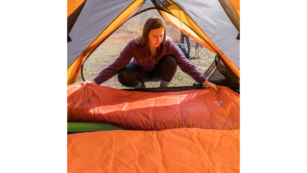 TETON Sports ALTOS-S 20 F Mummy Sleeping Bag, Burnt Orange, 1168