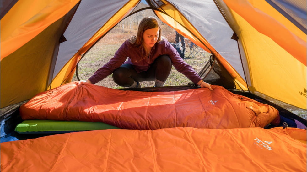 TETON Sports ALTOS-S 20 F Mummy Sleeping Bag, Burnt Orange, 1168