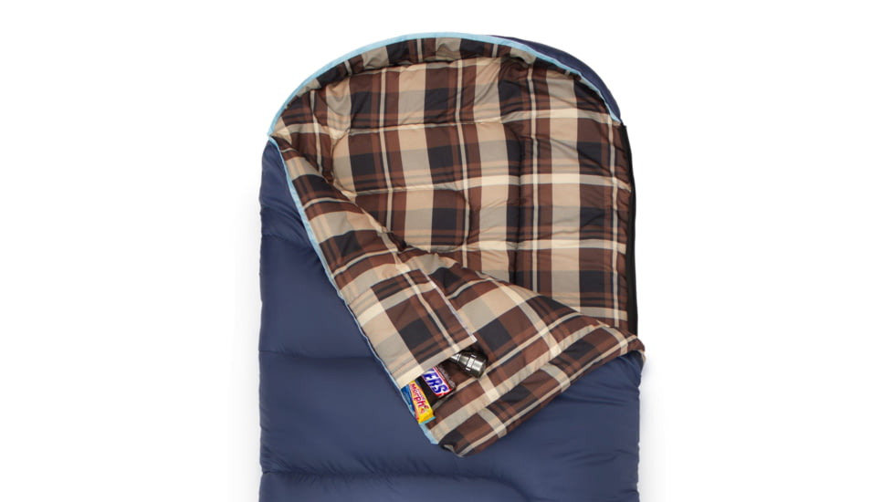 TETON Sports Celsius Junior 20 F Sleeping Bag for Kids, Blue/Brown, Junior, 1051L