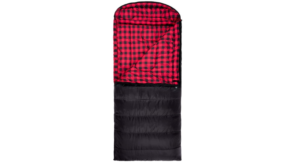 TETON Sports Celsius XXL 0 F Sleeping Bag, Right Zipper, Black/Red, 2XL, 101R
