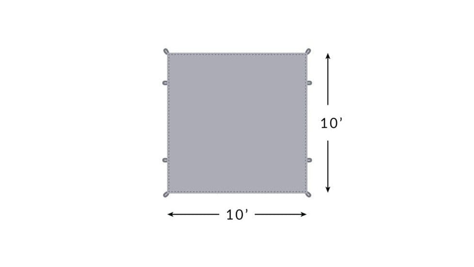 TETON Sports Mesa Tent Footprint, 4 Person, Grey, 2010FP