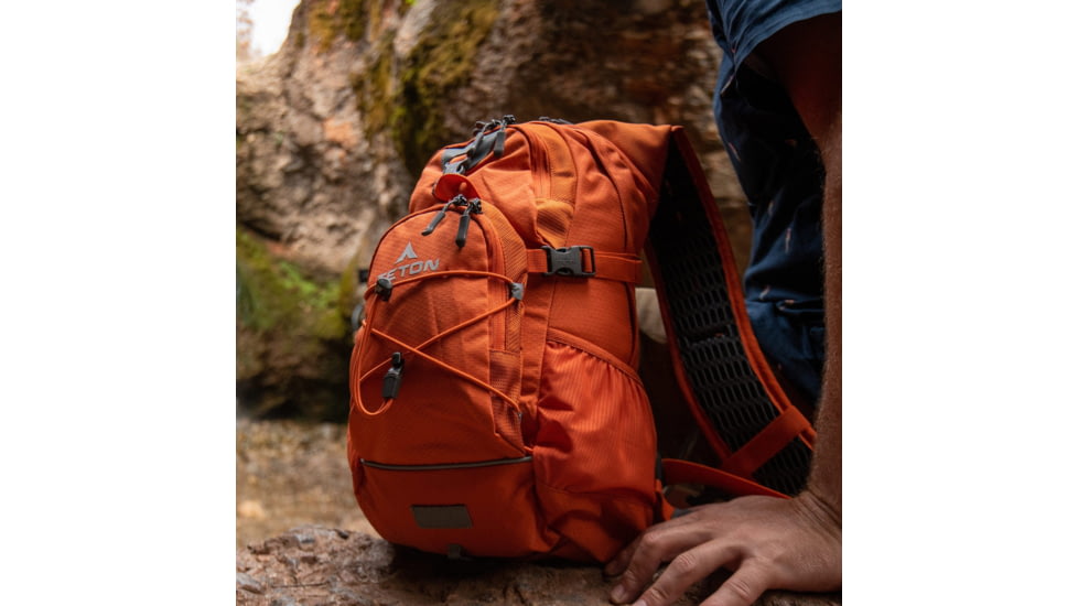 TETON Sports Oasis 18L Hydration Pack with 2L Bladder, Burnt Orange, 2101SCBO