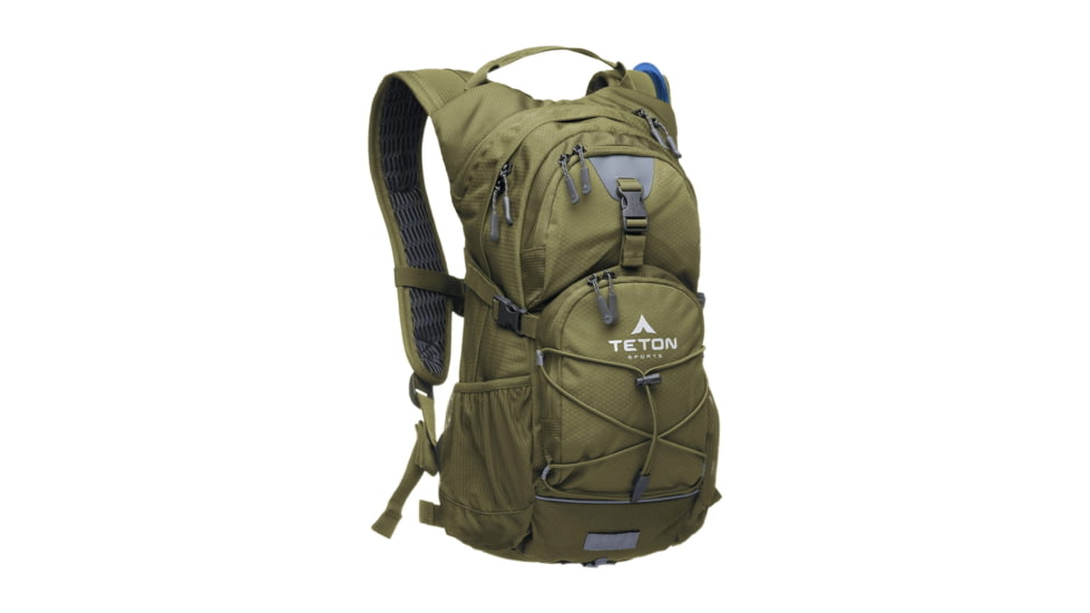 TETON Sports Oasis 18L Hydration Pack with 2L Bladder, Olive, 2101SCOL