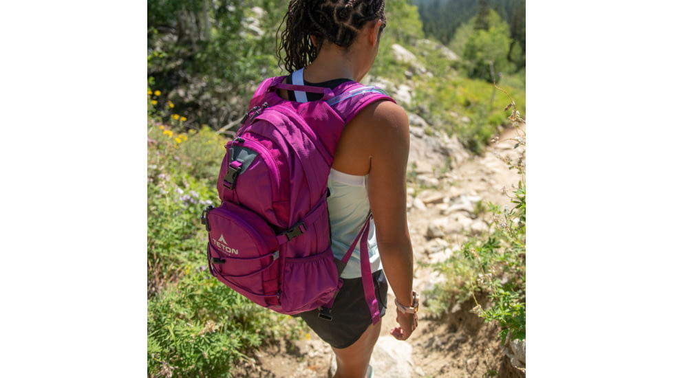 TETON Sports Oasis 18L Hydration Pack with 2L Bladder, Plum, 2101SCPL