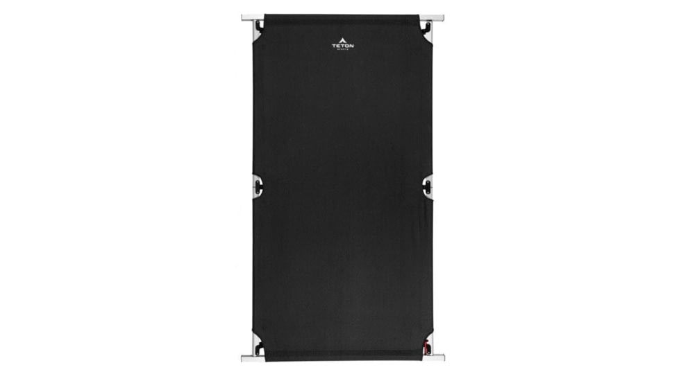 TETON Sports Outfitter XXL Camp Cot with Pivot Arm, Black, 2XL, 120A