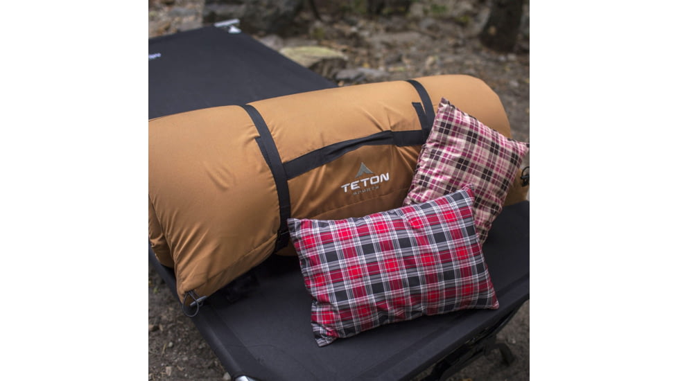 TETON Sports Outfitter XXL Camp Cot with Pivot Arm, Black, 2XL, 120A