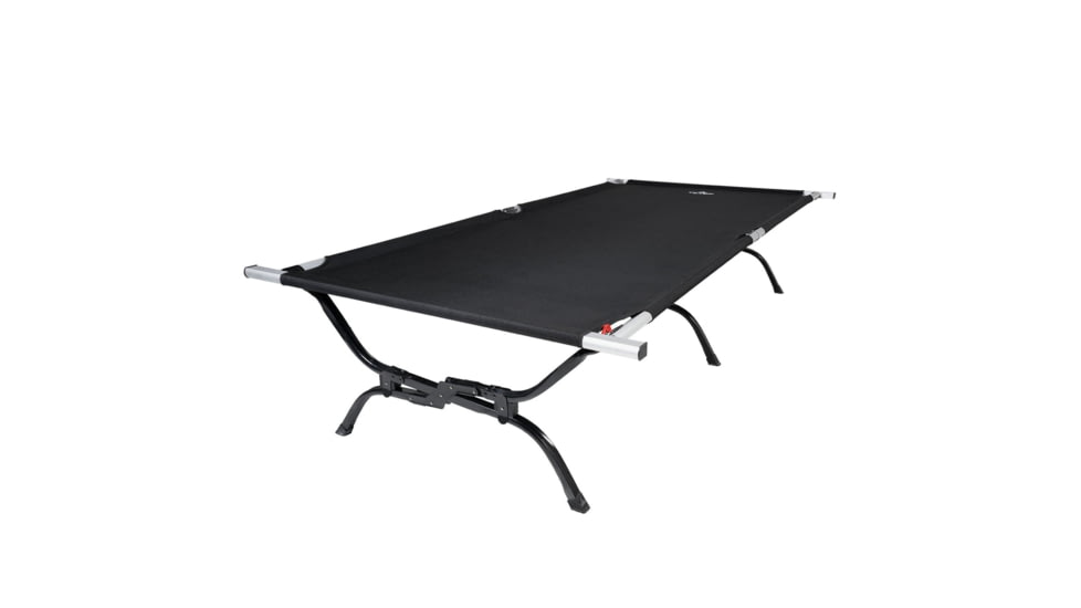 TETON Sports Outfitter XXL Camp Cot with Pivot Arm, Black, 2XL, 120A